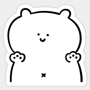 Cute Smiling Bear Sticker